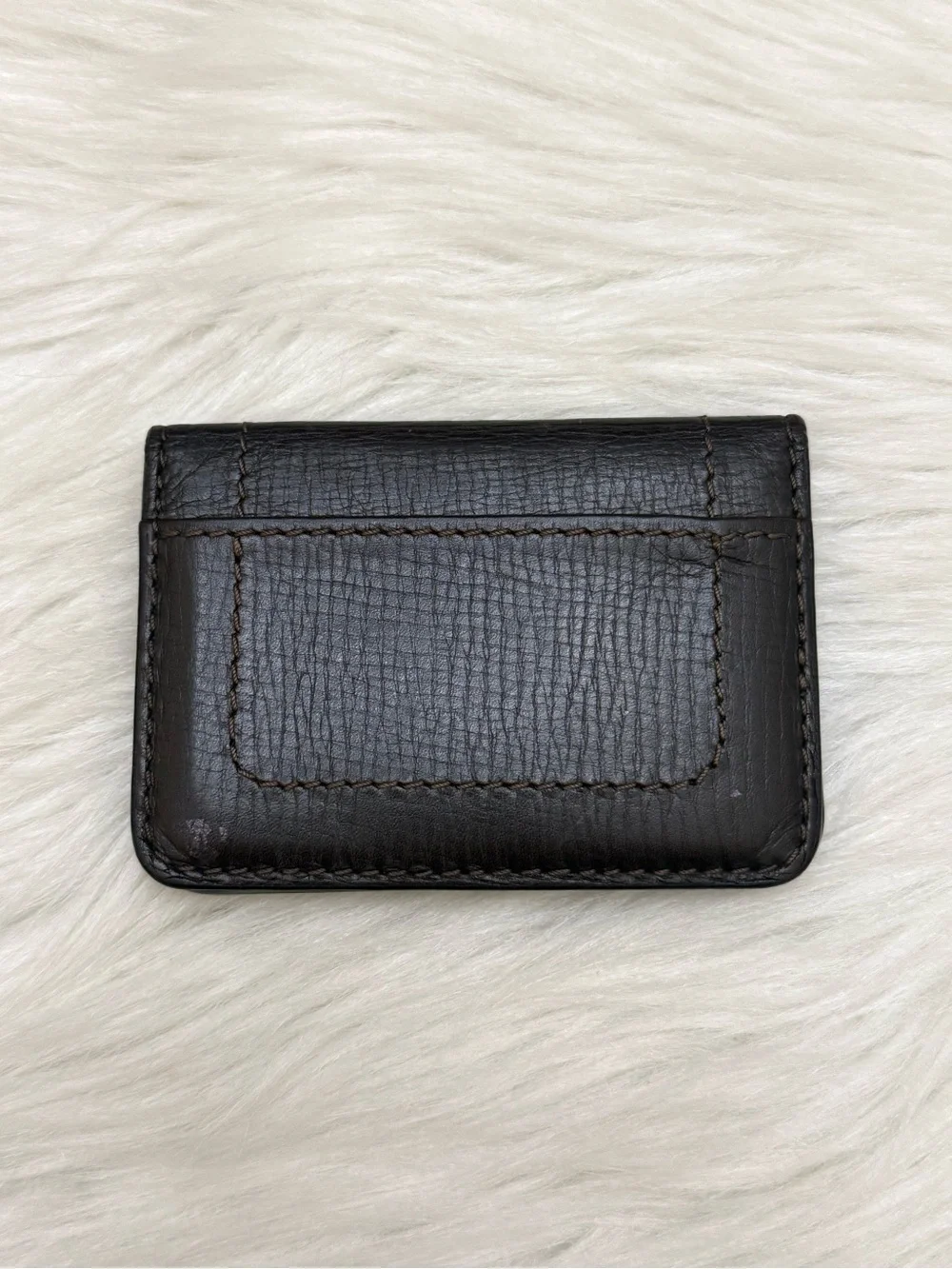 LOUIS VUITTON - BROWN LEATHER BIFOLD POCKET ORGANIZER WALLET “UTAH”